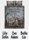 You And Me We Got This Dear Couple - Personalized Hunting Quilt Set