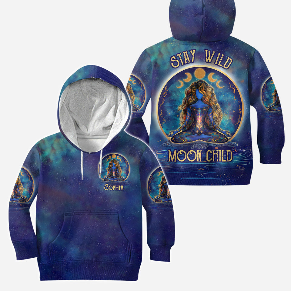 Stay Wild Moon Child - Personalized Yoga Hoodie and Leggings