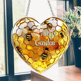Sweetheart Hive - Personalized Gardening Window Hanging Suncatcher Ornament