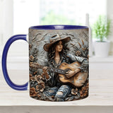 Gypsy Soul Guitar - Personalized Hippie Accent Mug