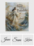 Avec Dieu, tout est possible - Couverture chrétienne personnalisée