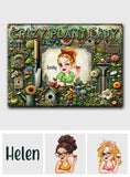 Crazy Plant Lady - Personalized Gardening Rectangle Metal Sign