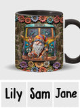 Gnome Hippie Lovers - Personalized Hippie Accent Mug