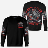 Don't Puck With Me - Personalized Hockey All Over Shirt