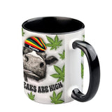 The Steaks Are High - Personalized Weed Accent Mug