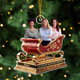 Our Team Sleigh, Colleagues Christmas Gifts - Personalized Colleague Custom Shaped Ornament