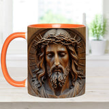 Mug chrétien personnalisé à motif vintage Jésus