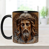 Mug chrétien personnalisé à motif vintage Jésus