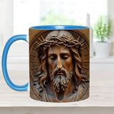 Mug chrétien personnalisé à motif vintage Jésus