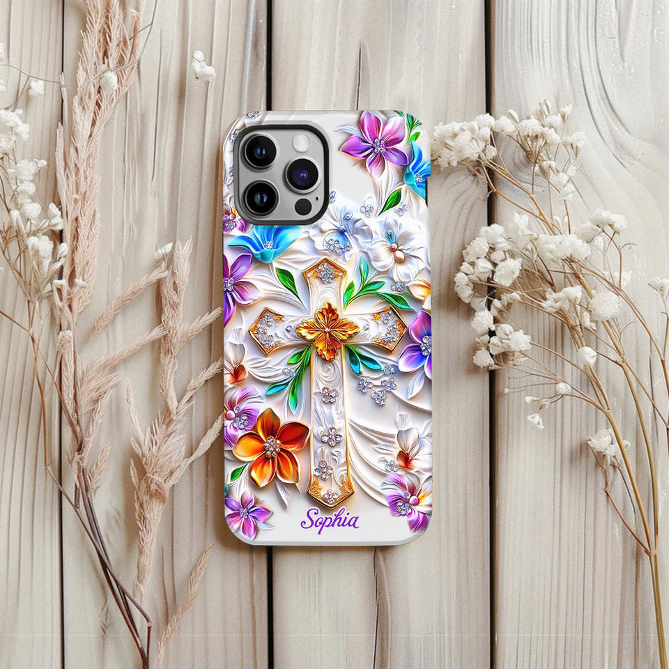 Croire - Coque de téléphone personnalisée avec impression chrétienne intégrale