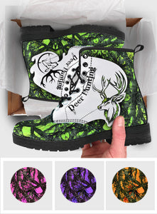 Deer Hunting - Personalized Hunting Leather Boots