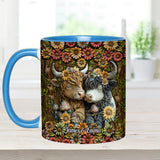 Happy Couple Country Style - Personalized Accent Mug