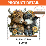 Happy Couple Country Style - Personalized 1 Layered Big Freestanding
