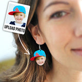 Personalized Photo Earrings - Gift for mom - Personalized Earrings