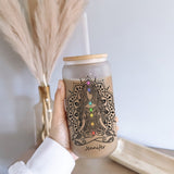 I Am Divine - Personalized Yoga Can Glass