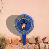 The Witch Is In - Personalized Witch Acrylic Garden Sign