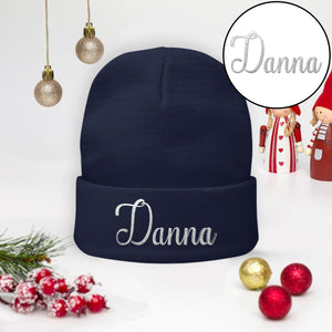 Custom Name - Personalized granddaughter Embroidered Beanie