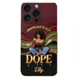 Happy Juneteeth, Black History, Black Pride - Personalized African American 3D Embossed Leather Phone Case