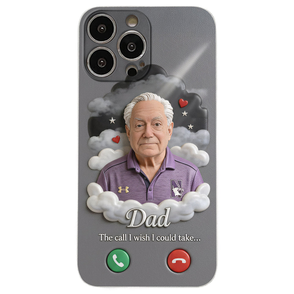 L'appel que j'aurais aimé pouvoir prendre... - Étui de téléphone commémoratif personnalisé en cuir