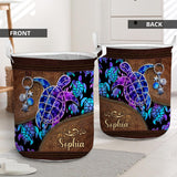Salty Lil' Beach - Personalized Turtle Storage Basket