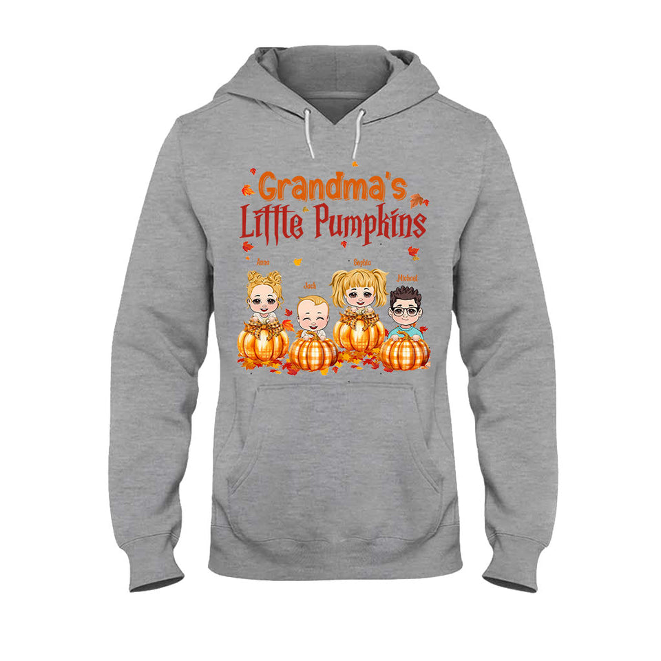 Grandma’s Little Pumpkins - Personalized Grandma T-shirt And Hoodie