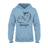 Horse And Dog - Personalized Horse T-shirt And Hoodie