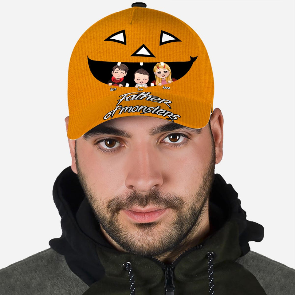 Father Of Monsters - Personalized Father Classic Cap