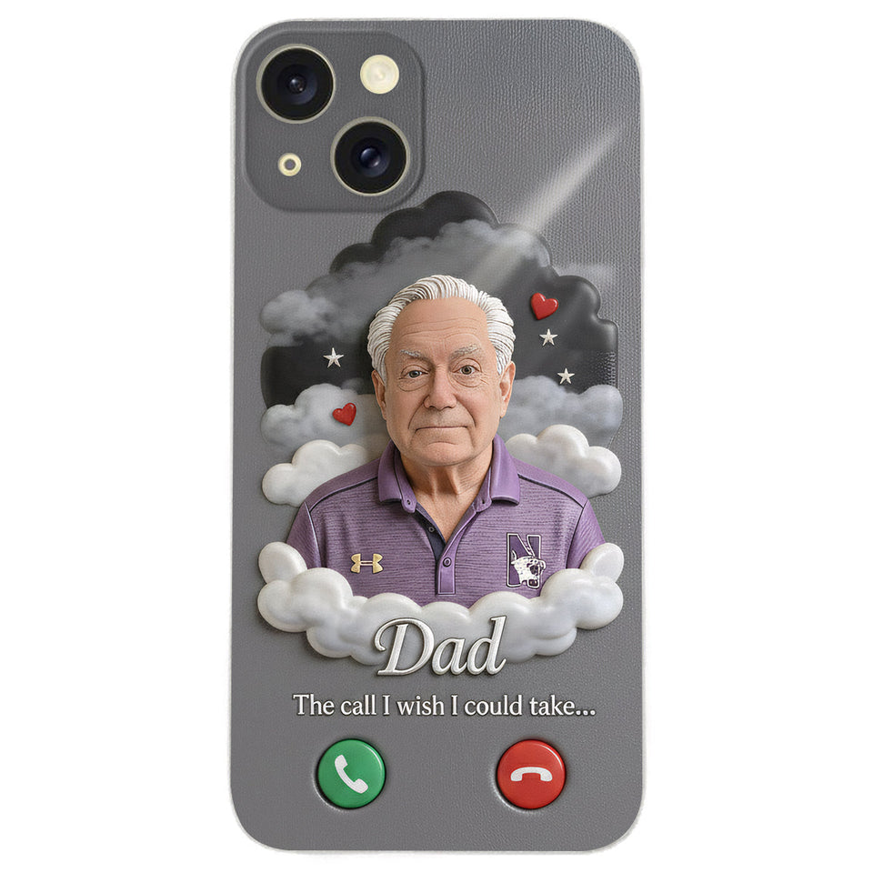 L'appel que j'aurais aimé pouvoir prendre... - Étui de téléphone commémoratif personnalisé en cuir