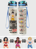 Life Is Better With Workout - Personalized Fitness Water Tracker Bottle