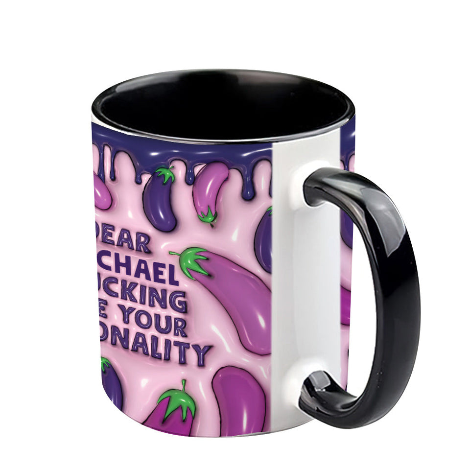 I Love Your Personality - Personalized Couple Accent Mug