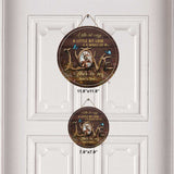 This Is Us - Personalized Couple Hunting Round Wood Sign