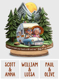 I Want to Hold Your Hand at 80 And Say Baby Let's Go Camping - Personalized Camping Freestanding Wood Plaque