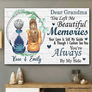 Tu m'as laissé de merveilleux souvenirs - Affiche commémorative personnalisée pour la fête des mères