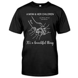 A Mom And Her Children - Personalized Mother's Day Mother T-shirt and Hoodie