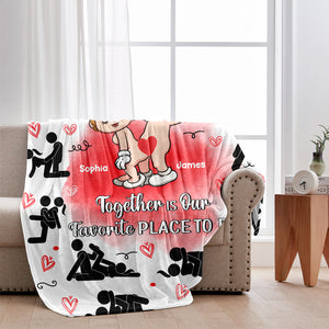 I Love You - Personalized Couple Blanket