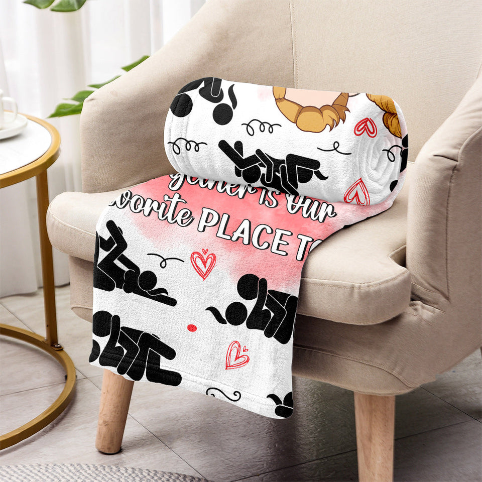 I Love You - Personalized Couple Blanket