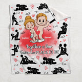 I Love You - Personalized Couple Blanket