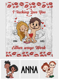 Together Is Our Favorite To Be - Personalized Couple Blanket