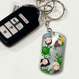 We' Pick You - Personalized Father's day Grandpa Stainless Steel Keychain