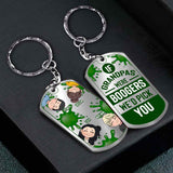 We' Pick You - Personalized Father's day Grandpa Stainless Steel Keychain