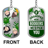 We' Pick You - Personalized Father's day Grandpa Stainless Steel Keychain