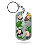 We' Pick You - Personalized Father's day Grandpa Stainless Steel Keychain