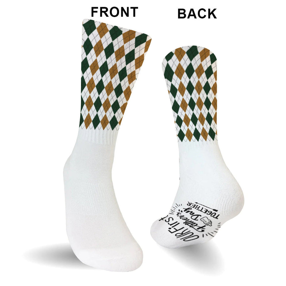 Our First Father's Day Together - Personalized Father Socks