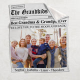 The Grandma Times Best Grandma Ever - Personalized Grandma Blanket