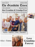 The Grandma Times Best Grandma Ever - Personalized Grandma Blanket