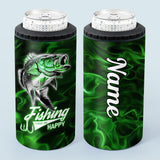 Fishing Makes Me Happy - Personalized Fishing Can Cooler