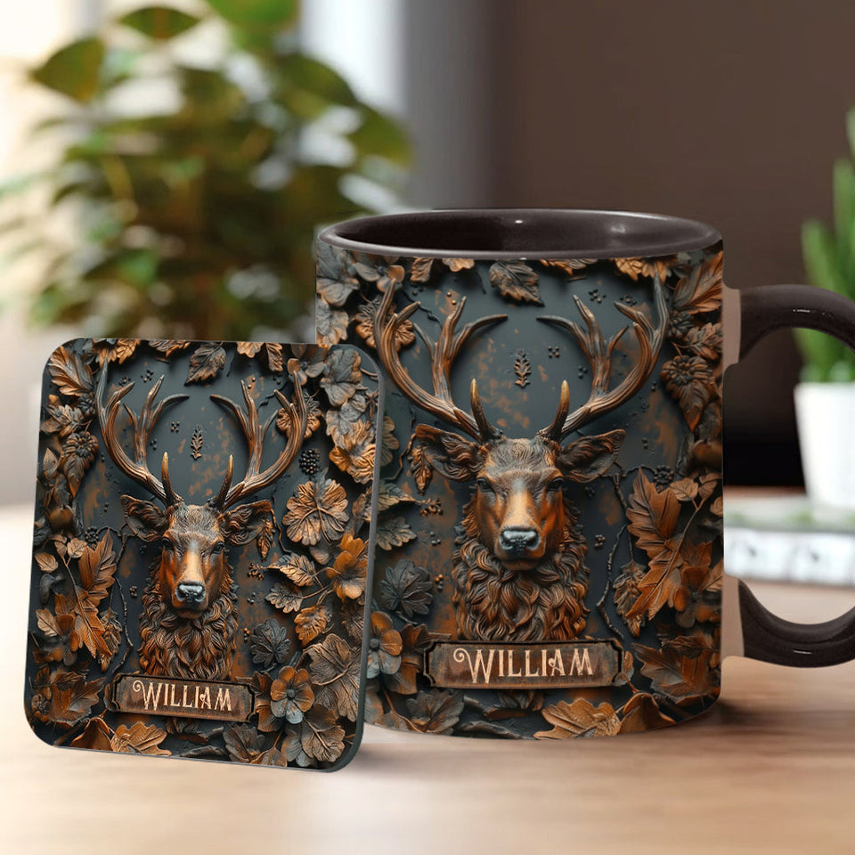 Stunning Deer - Personalized Hunting Accent Mug