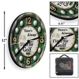 There's Always Time For Golf - Personalized Golf Wall Clock