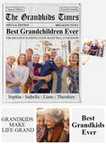 The Grandma Times Best Grandkid Ever - Personalized Grandma Blanket