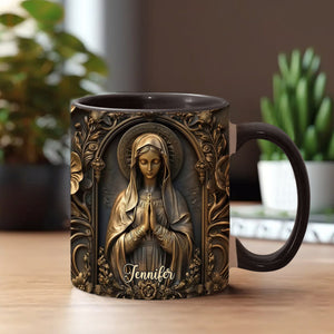 Mug vintage Vierge Marie - Mug chrétien personnalisé